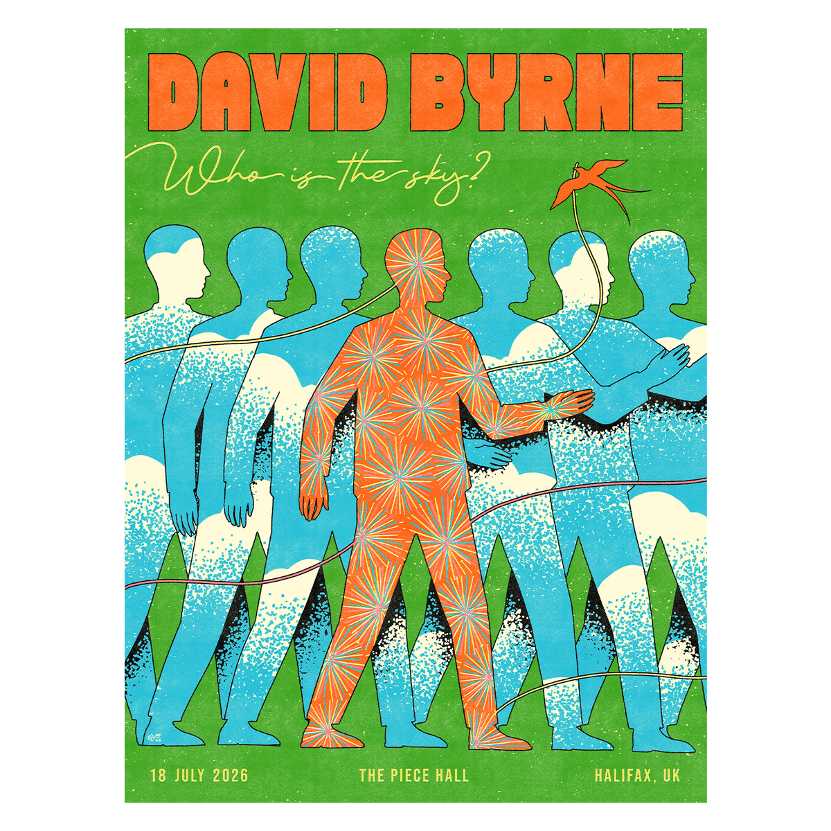 David Byrne Show Poster - Halifax, UK - 07/18/26