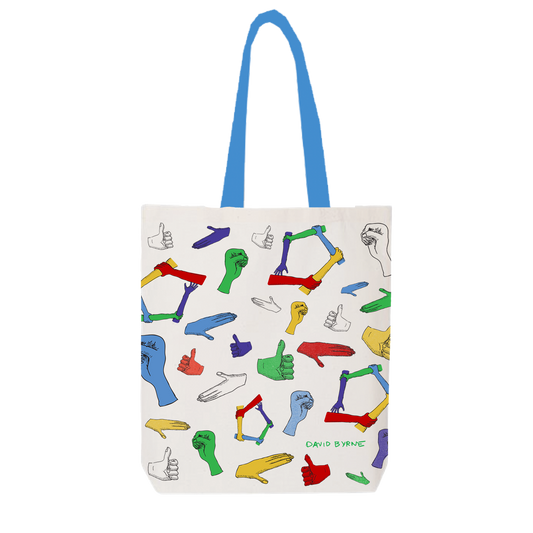Blue Bad Hands Tote Bag