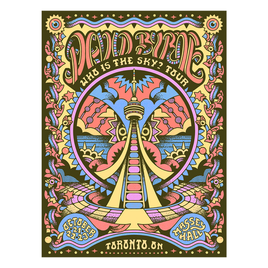 David Byrne Show Poster - Toronto, ON - 10/21/25 - 10/23/25