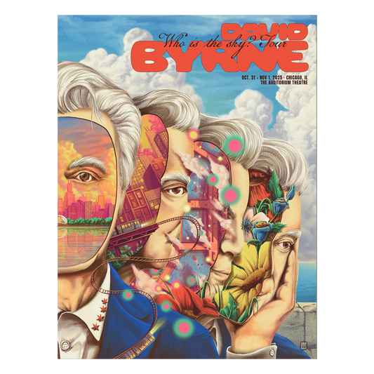 David Byrne Show Poster - Chicago, IL - 10/31/25 - 11/1/25