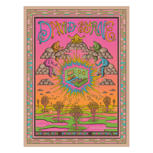 David Byrne Show Poster - Minneapolis, MN - 11/3/25 - 11/4/25