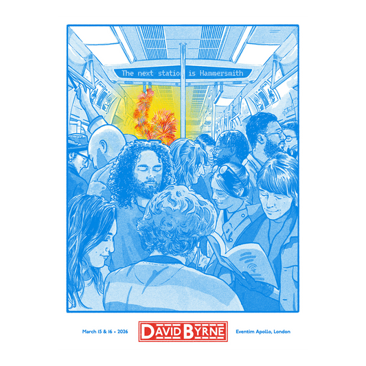 David Byrne Show Poster - London, UK - 03/15/26 - 03/16/26