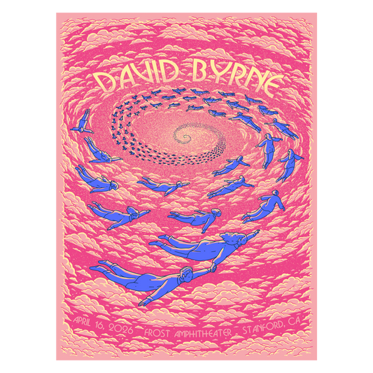 David Byrne Show Poster - Stanford, CA - 04/16/26