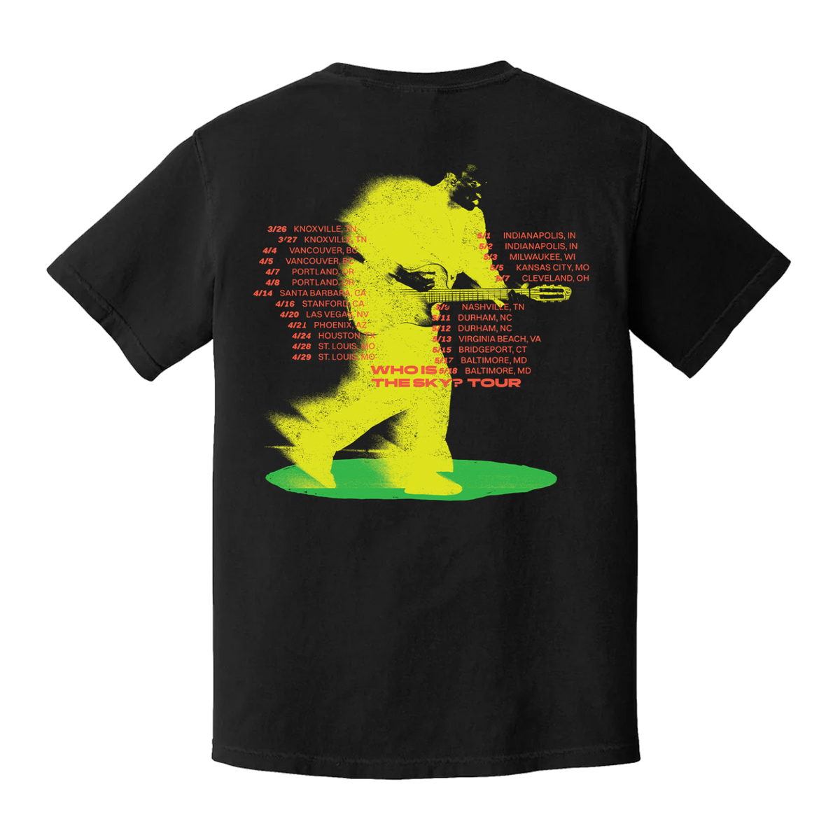 Who Is The Sky? Tour Tee – David Byrne Who Is The Sky? Tour Tee – David Byrne